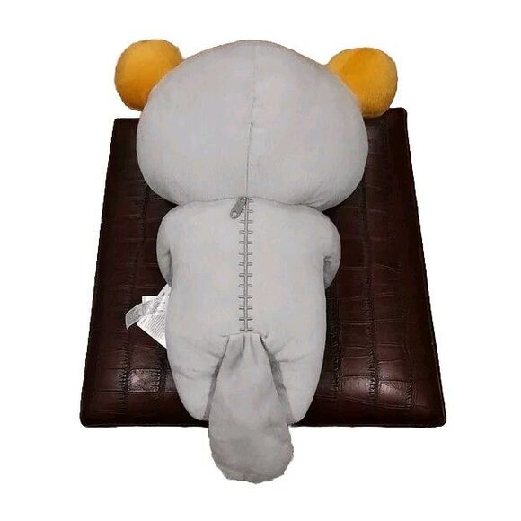 Rilakkuma Gray Otter Sanrio Round 1 & Toreba Plush UFO Catcher 16" NEW With Tags - Picture 4 of 5